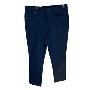 Men's English Laundry Blue Flat Front Tapered Leg Midway Pants 32X30 Tech Office